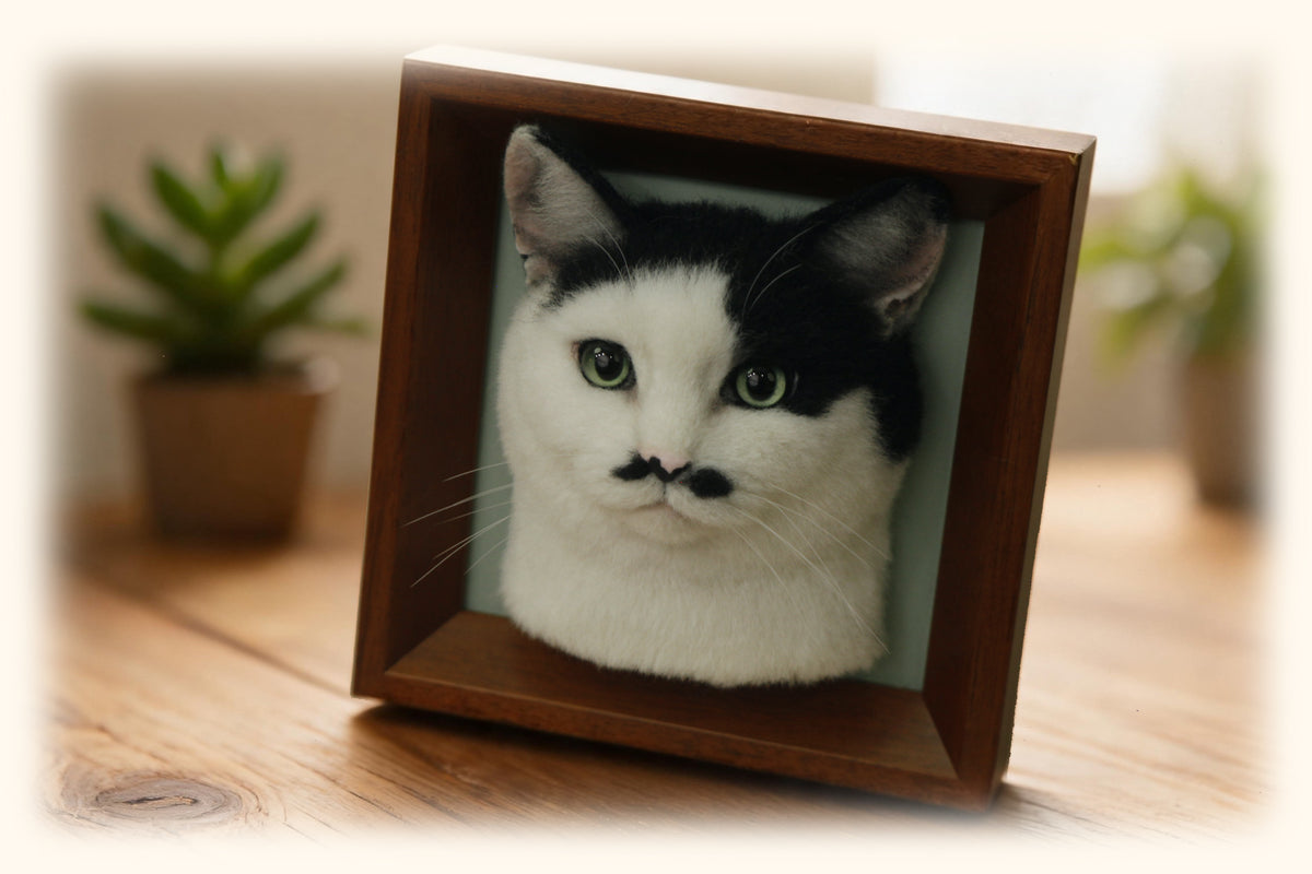 Custom 3D Felted Pet Portrait – Full-Body 1:1