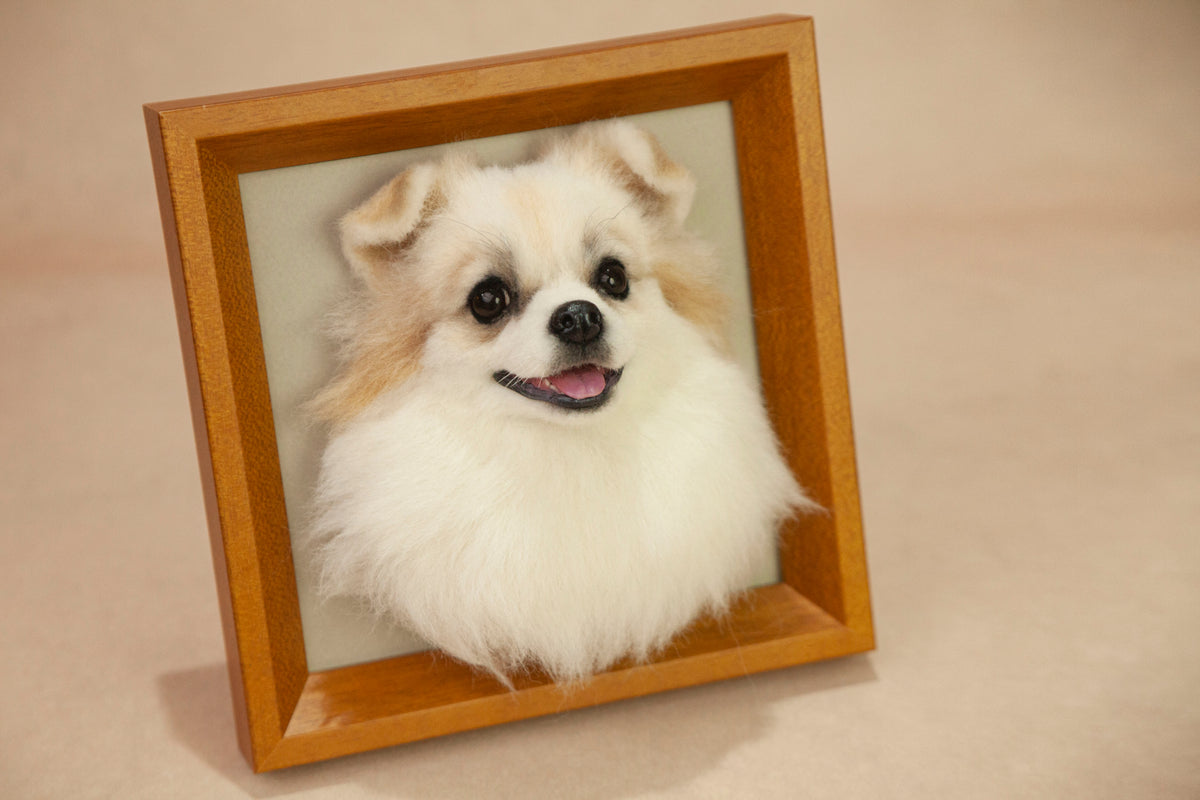 Custom 3D Felted Pet Portrait – Full-Body 1:1