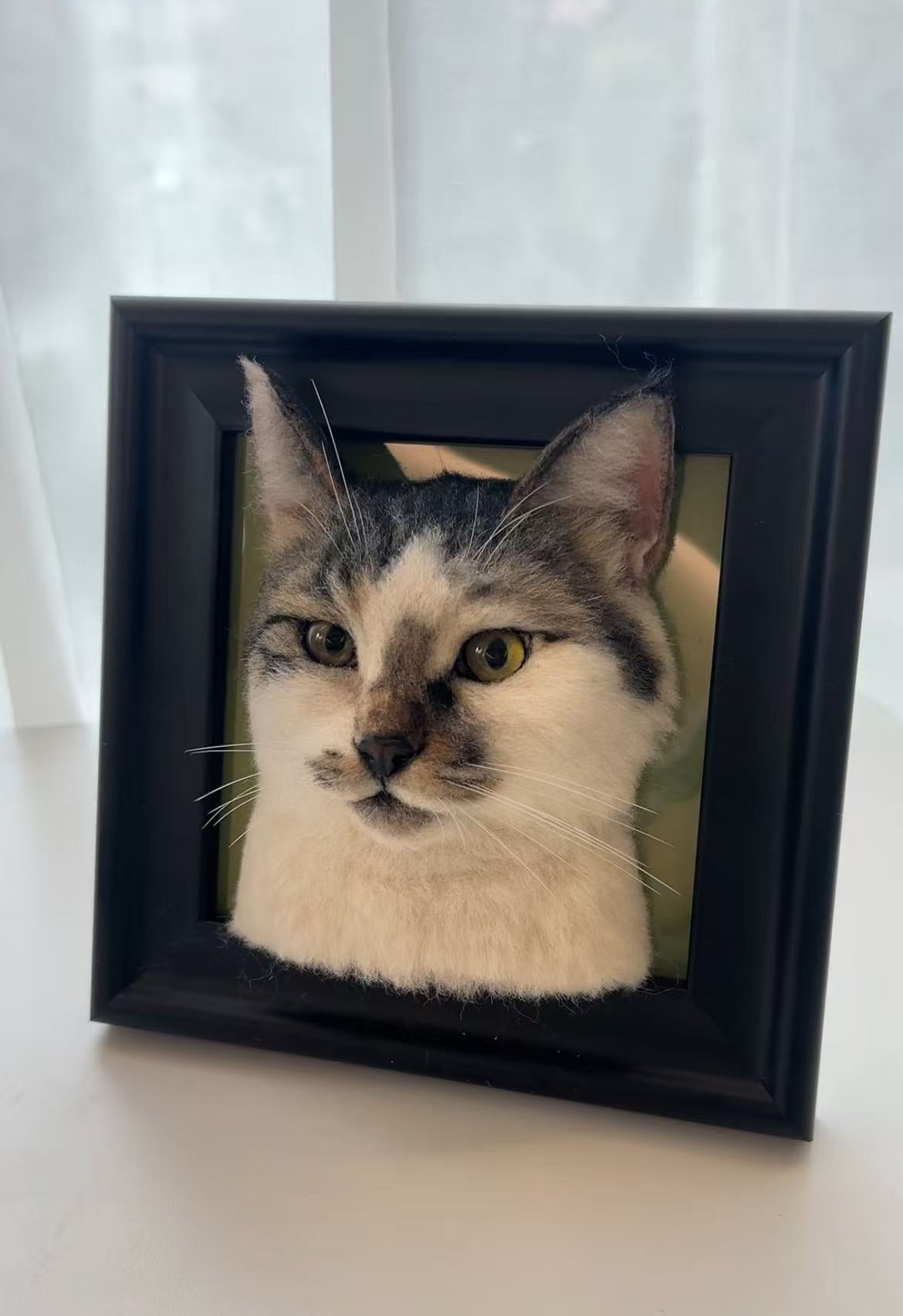 Custom 3D Felted Pet Portrait – Full-Body 1:1